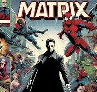 a comic book cover featuring spider - man and other characters