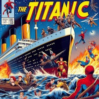 the titanic comic book cover